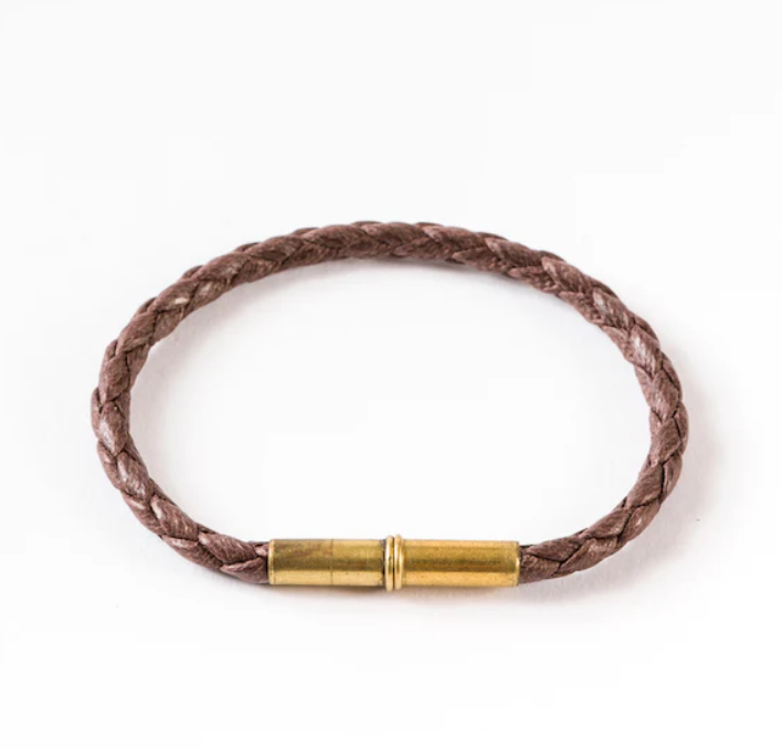 Flint Single Waxed Canvas Bracelet / Click for Colors