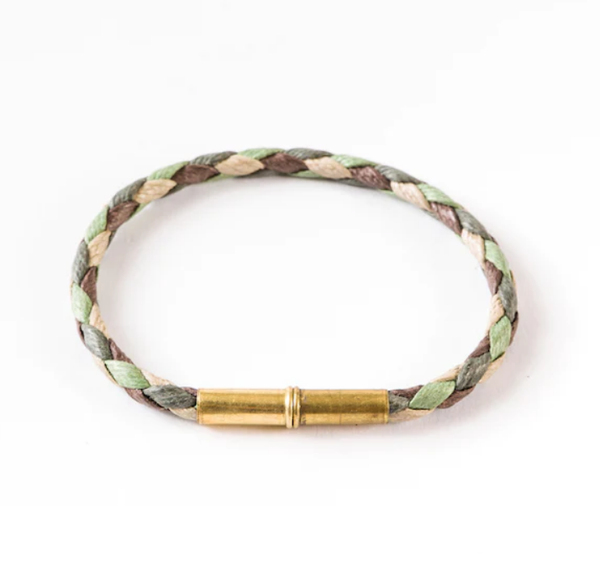 Flint Single Waxed Canvas Bracelet / Click for Colors