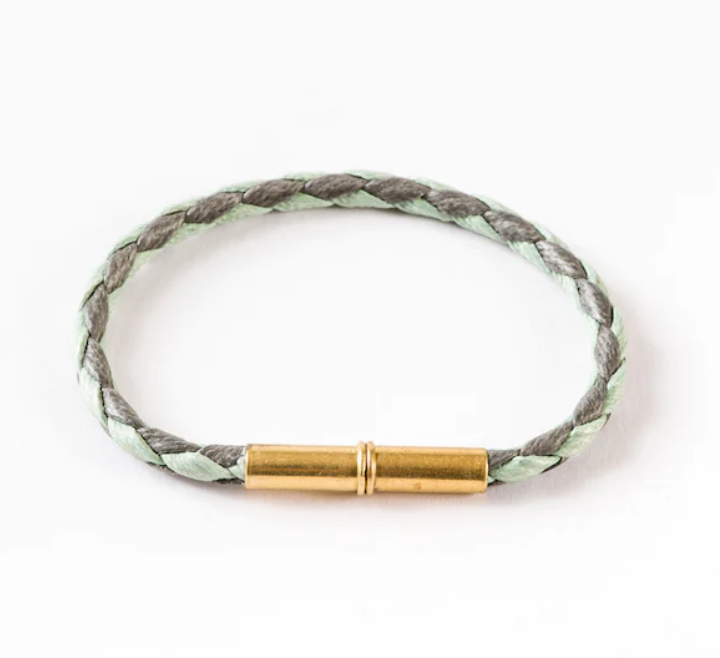 Flint Single Waxed Canvas Bracelet / Click for Colors
