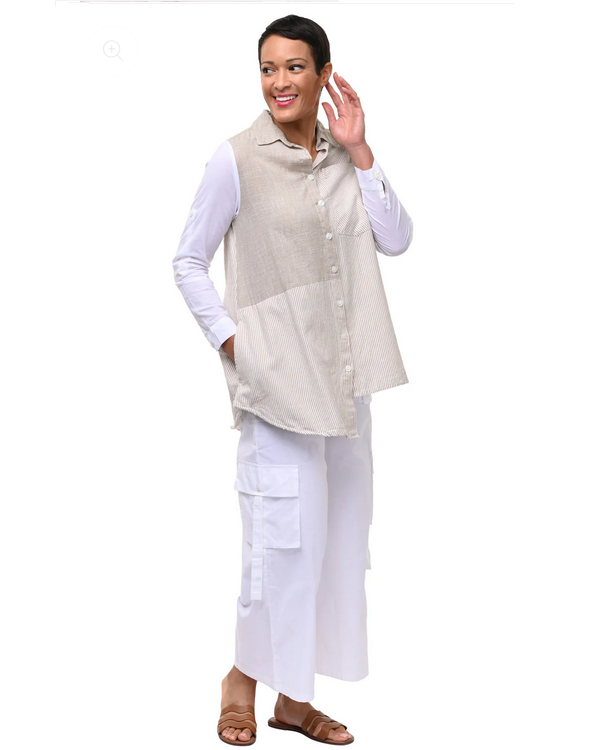 The Cooper Top from Tulip in Crockery Stripe