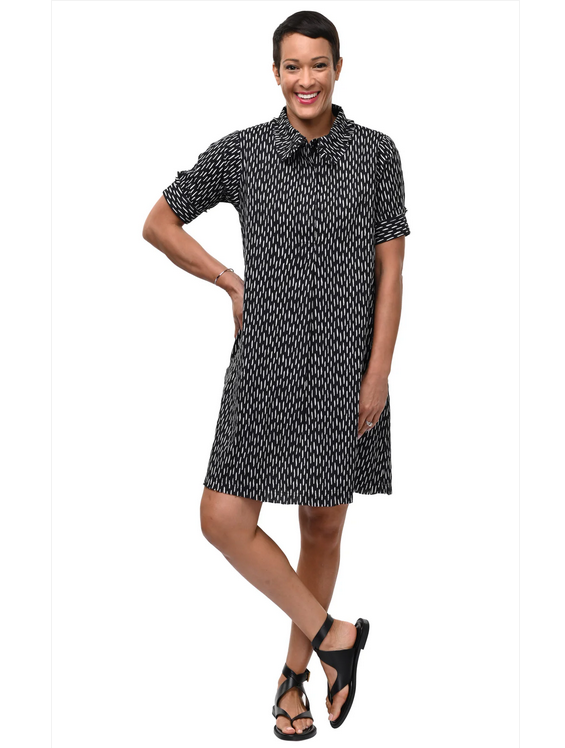 Tulip Katie Dress in Dashed Lines