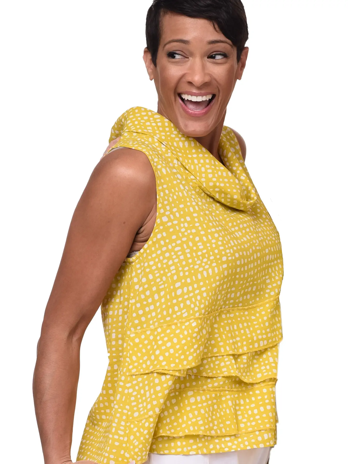 Tulip's Leilani Tank in Goldfish Dots