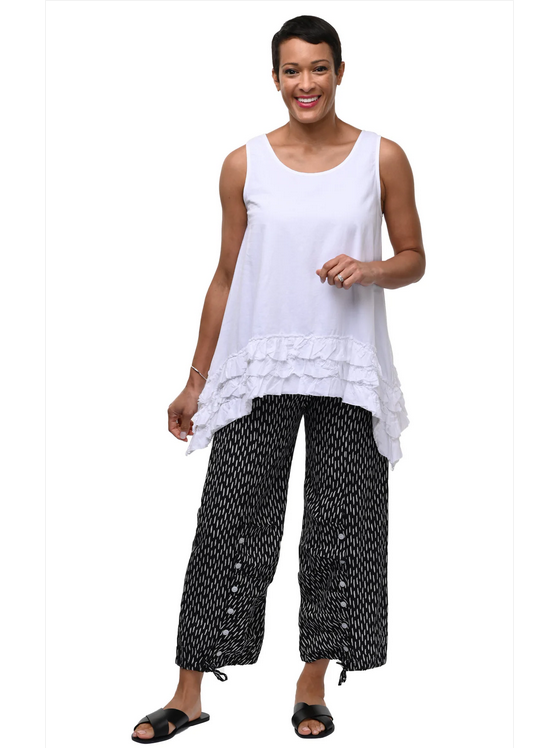 Tulip Lily Tunic in White