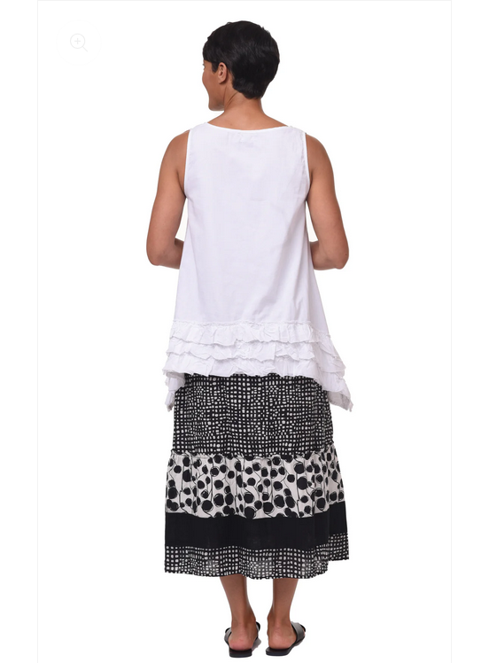 Tulip Lily Tunic in White