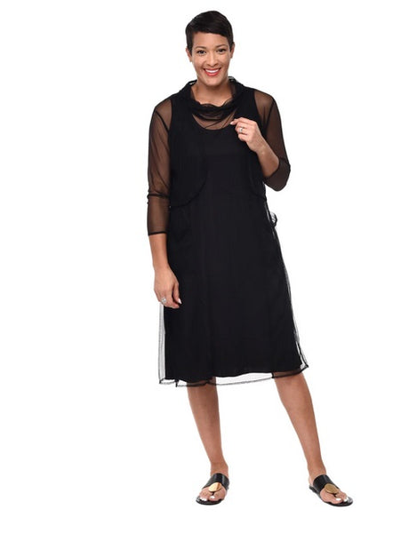 Tulip's Mazlyn Dress Black Mesh