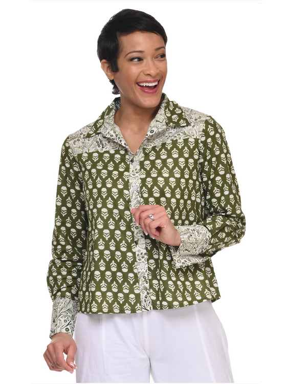 Tulip's Melody Blouse in Acorns