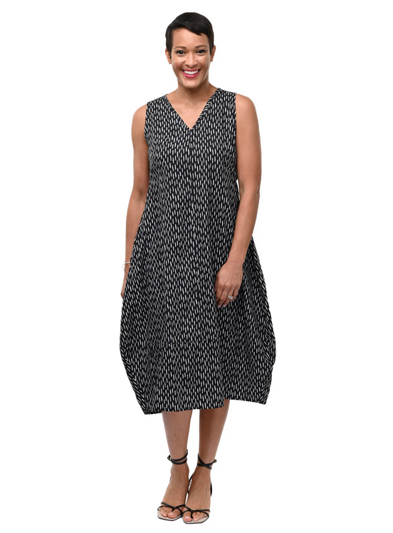 Tulip's Patton Dress in Dashed Lines