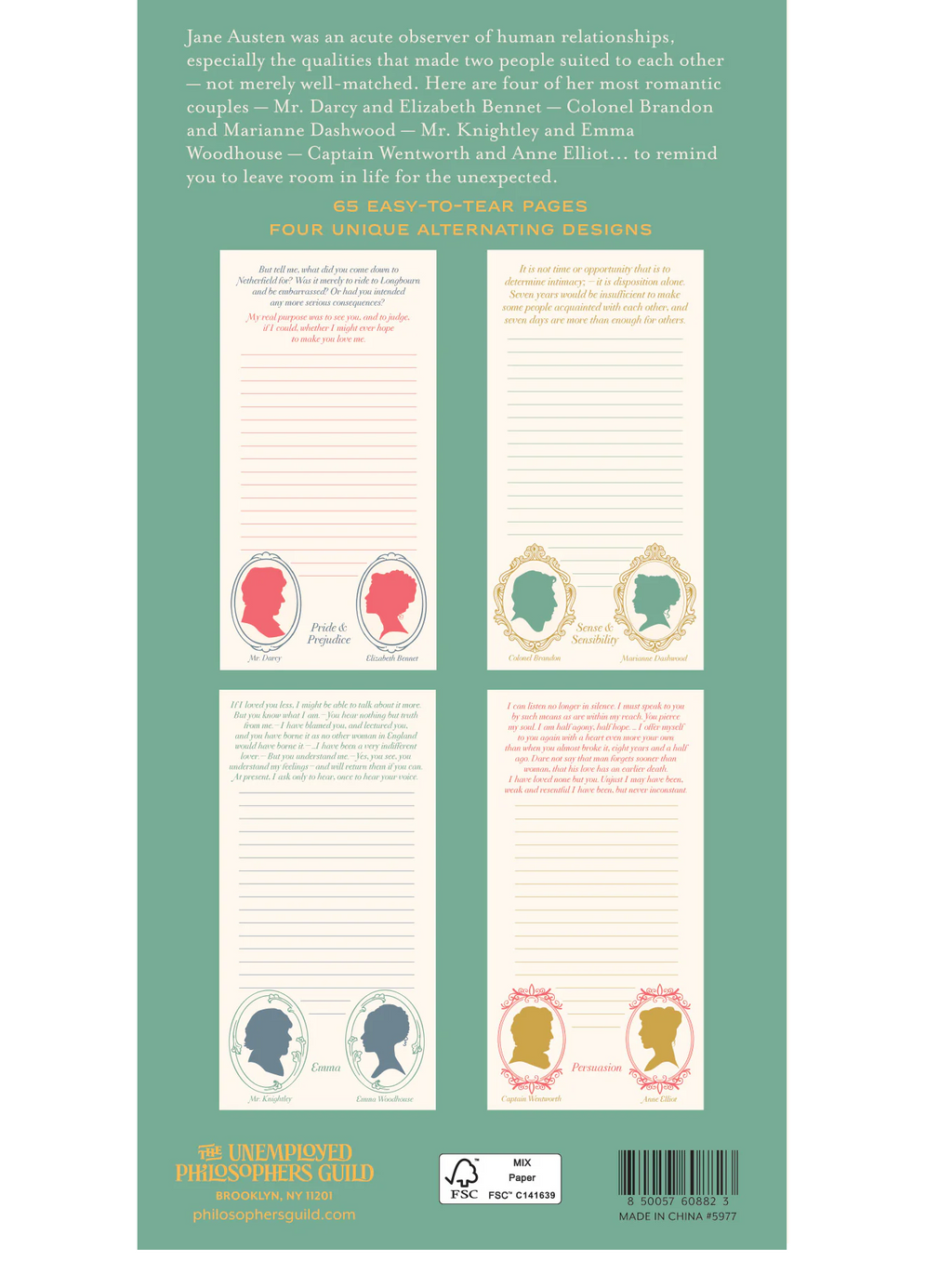 Unemployed Philosphers Guild Notepad / Click for Full Selection