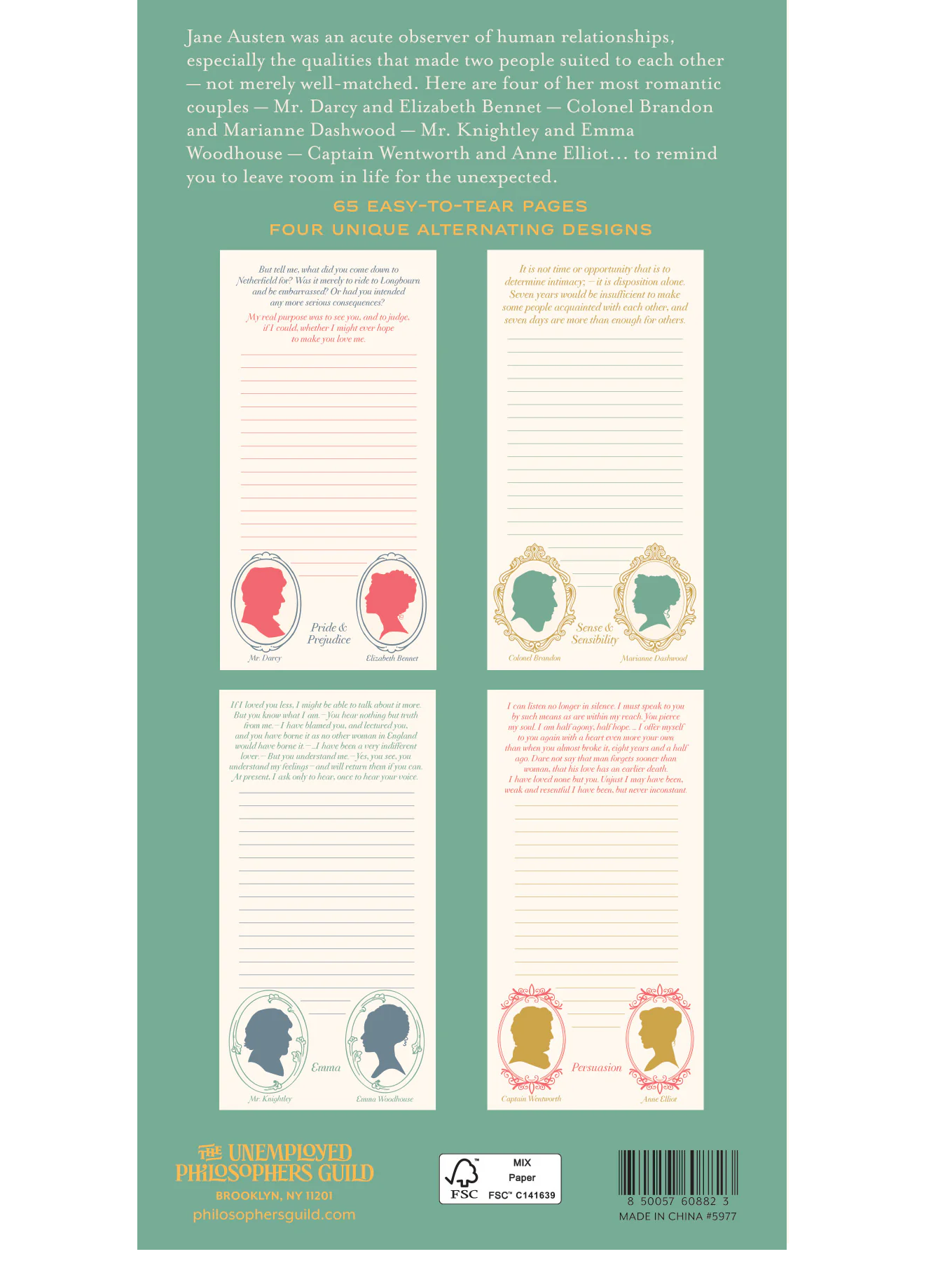 Unemployed Philosphers Guild Notepad / Click for Full Selection