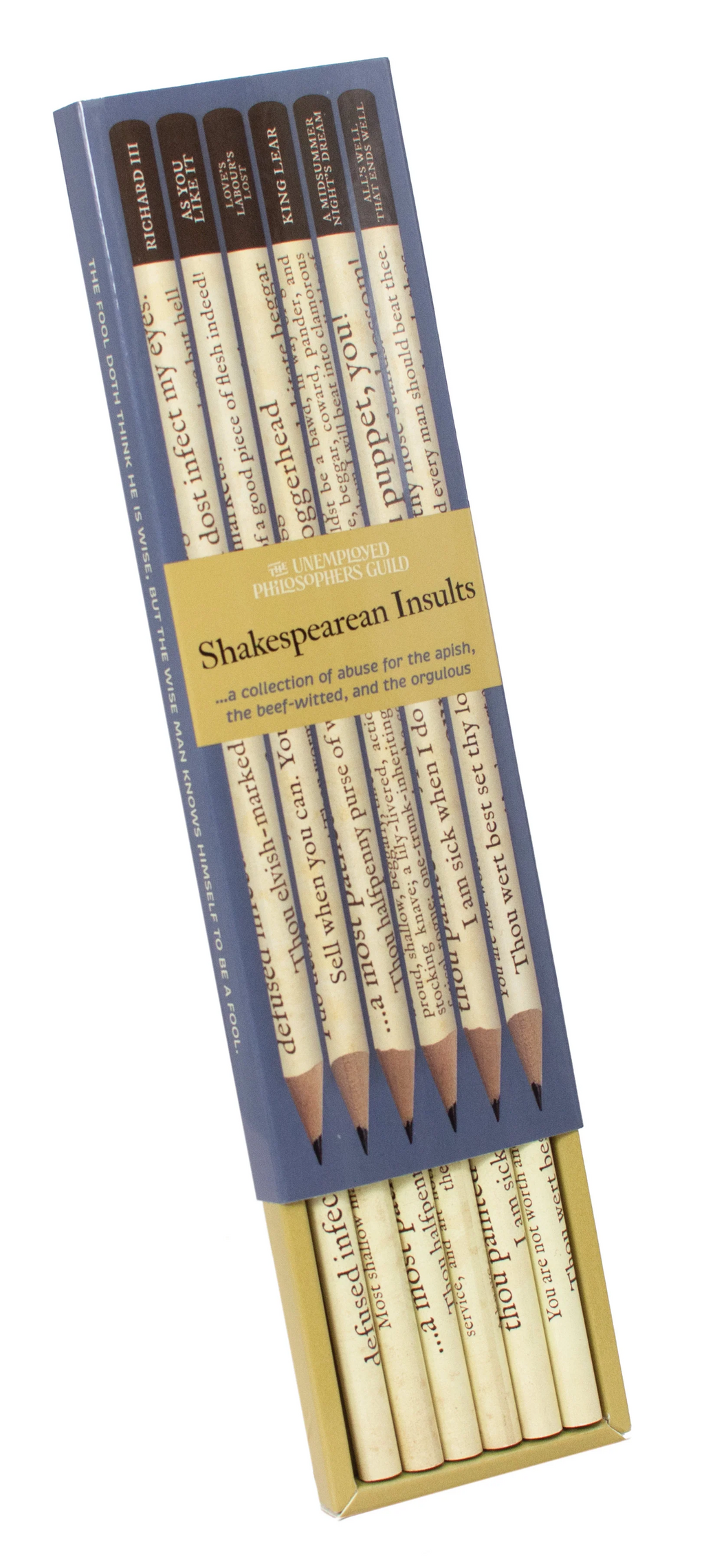 Shakespearean Insults Pencil Set