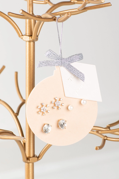 Clara Holiday Ornament Earring Trio