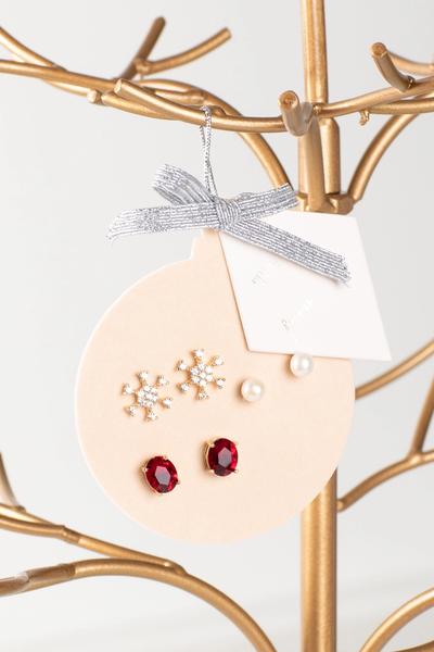 Clara Holiday Ornament Earring Trio