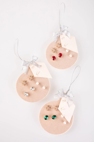 Clara Holiday Ornament Earring Trio