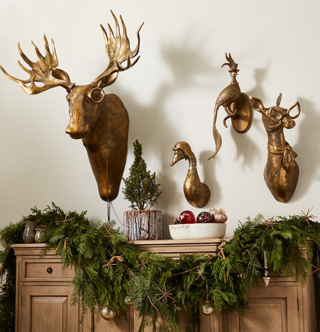 Emerson Pheasant Wall Mounted Brass Decor