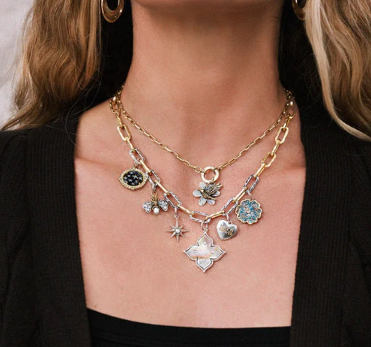 Waxing Poetic Love is Braver Puffed Heart Charm