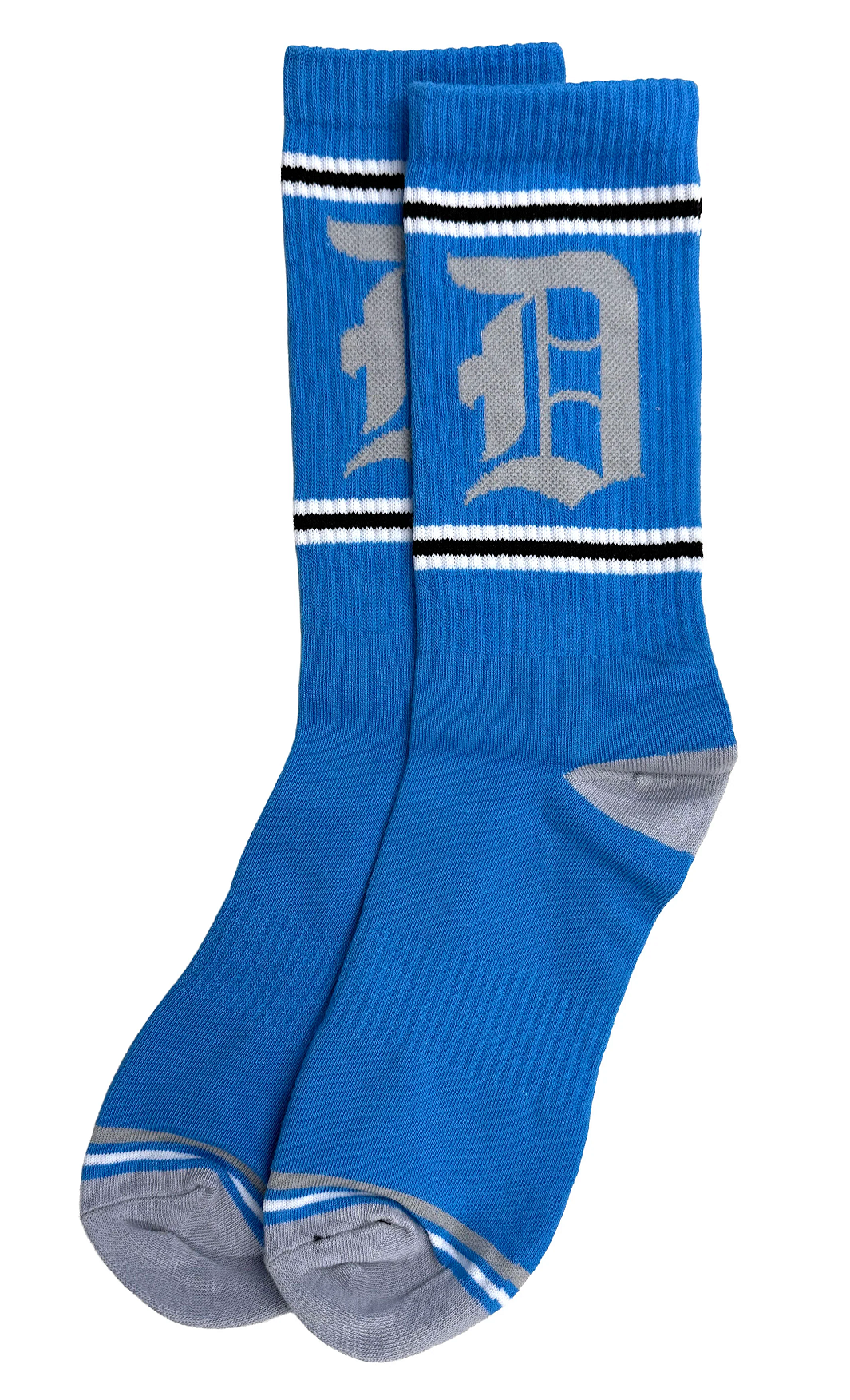 Well Done Goods Crew Socks / Olde English D Blue