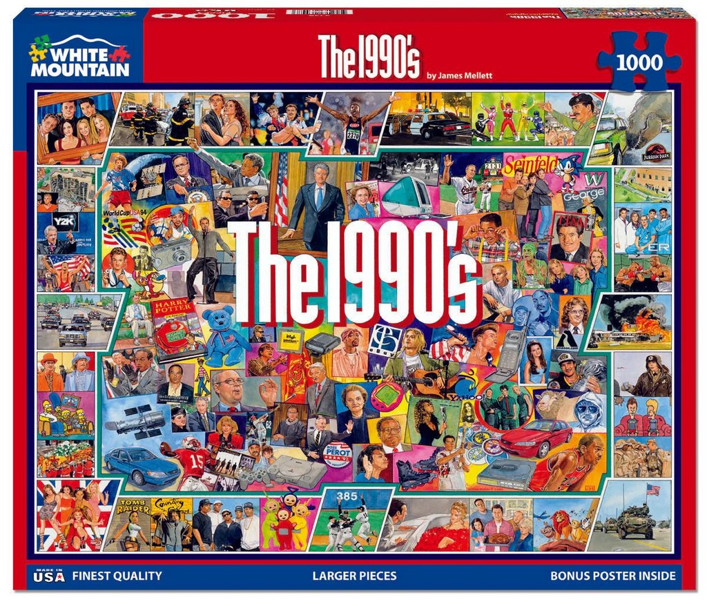 The Nineties 1000 Piece Jigsaw Puzzle