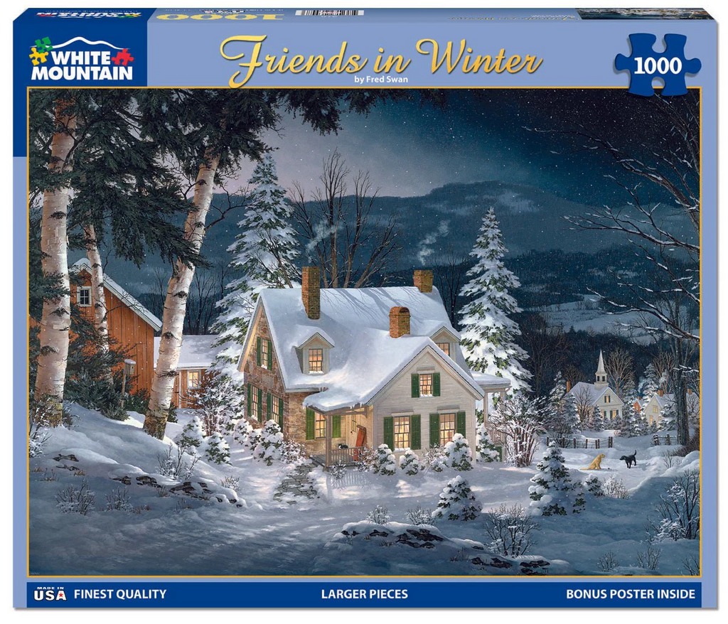 Friends in Winter 1000 Piece Jigsaw Puzzle