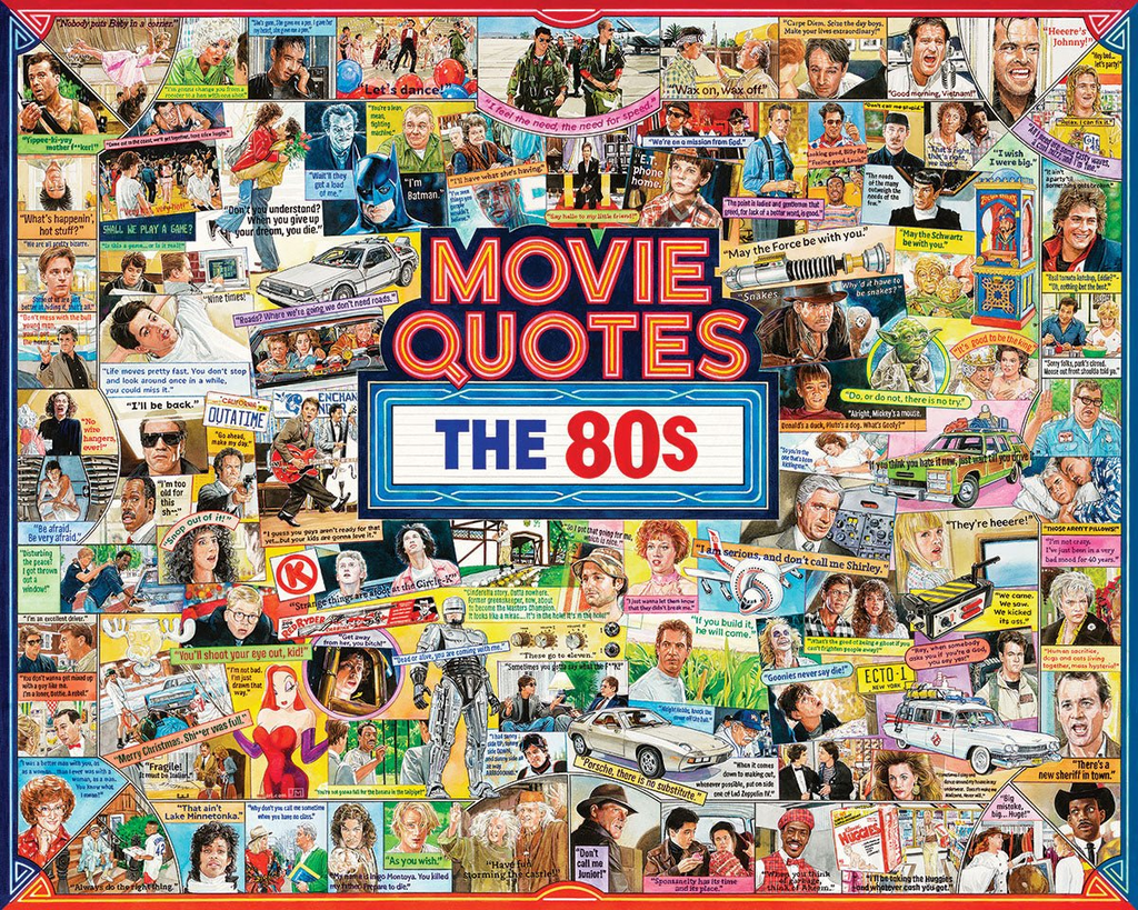 Movie Quotes: The 80's 1000 Piece Jigsaw Puzzle