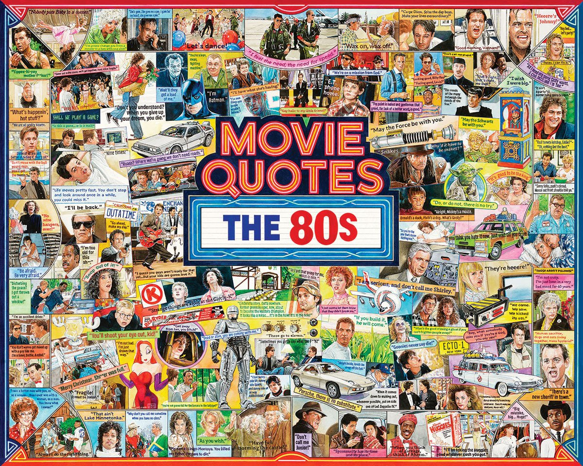 Movie Quotes: The 80's 1000 Piece Jigsaw Puzzle