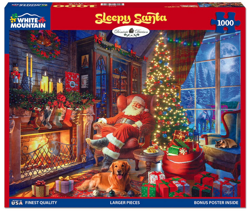 Sleepy Santa 1000 Piece Jigsaw Puzzle