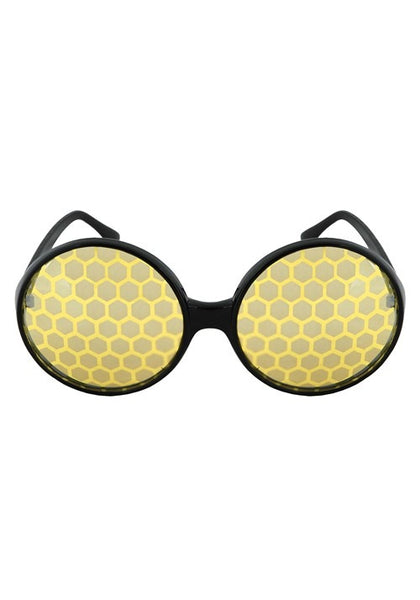 Bug Eye Black & Yellow Glasses