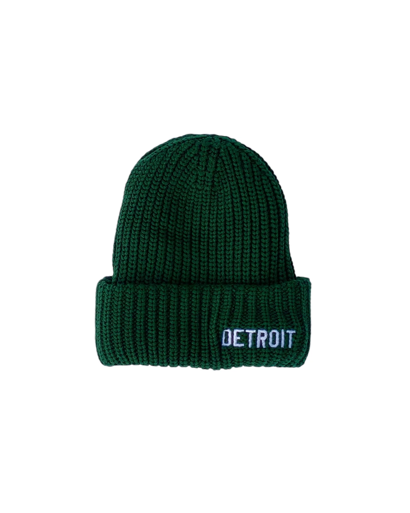 Detroit Lumberjack Knit Beanie in Forest