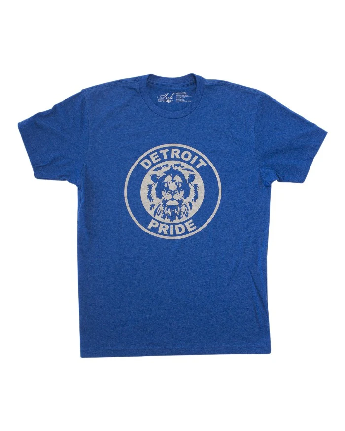 Ink Detroit Detroit Pride Tee Royal Blue