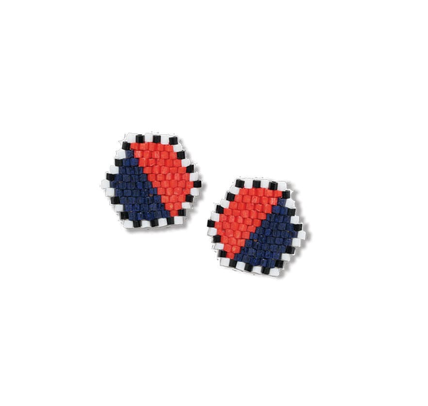 Casey Hexagon Earrings / Click for Colors