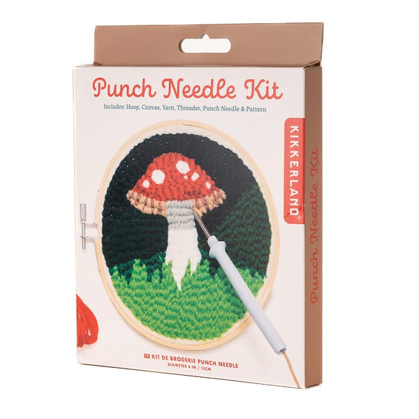 Kikkerland Mushroom Punch Needle Kit