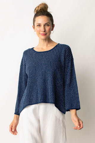 Textured Dot Pullover