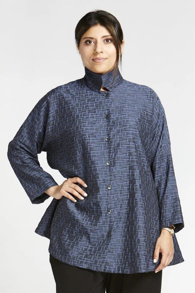 mSquare's Swing Weave Shirt in Cobalt