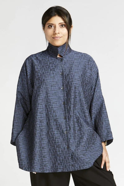 mSquare's Swing Weave Shirt in Cobalt