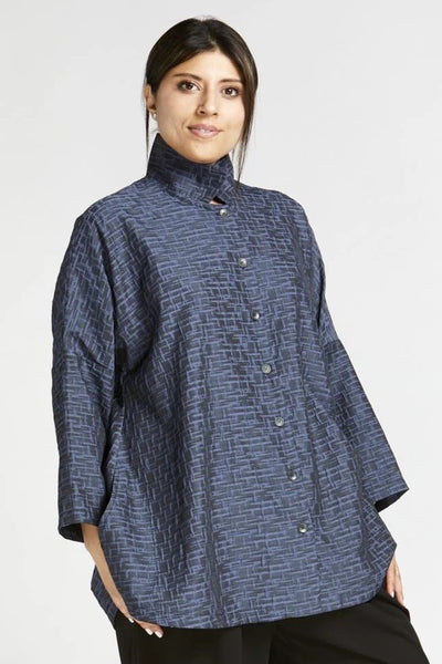 mSquare's Swing Weave Shirt in Cobalt