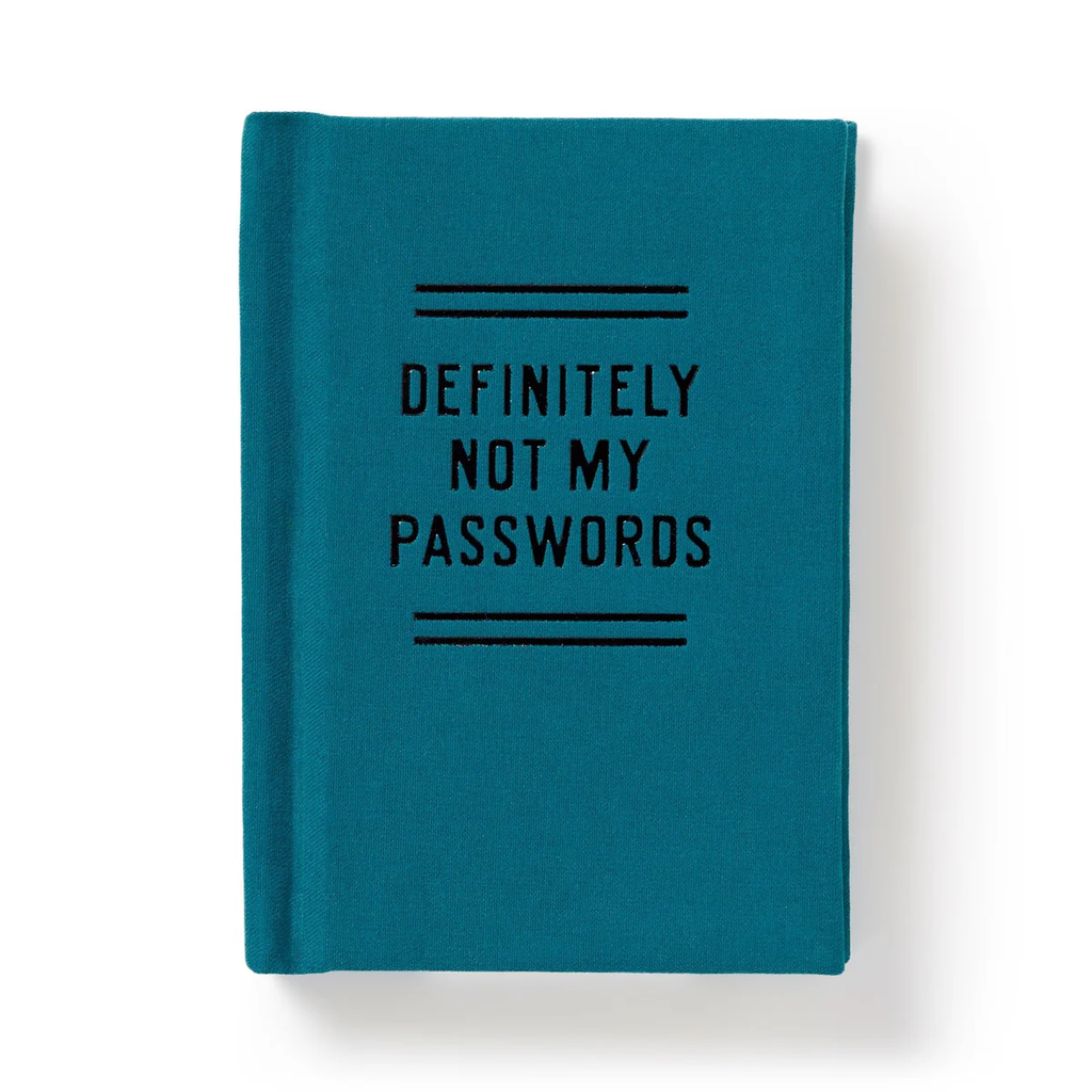 Definitely Not My Passwords Tiny Password Diary