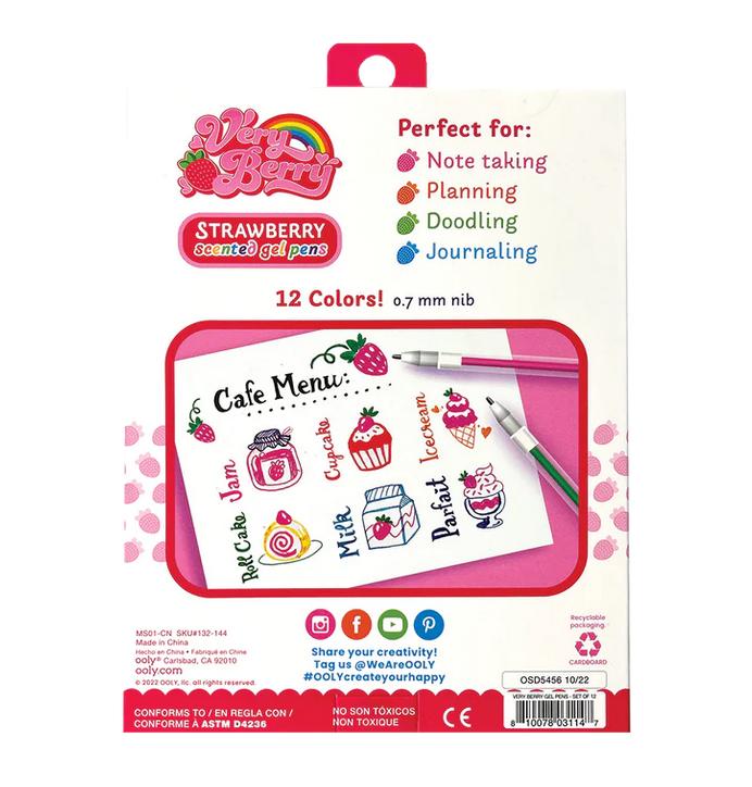 Very Berry Scented Gel Pens / Set of 12