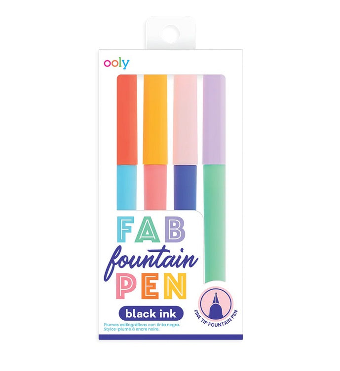 Ooly Fab Fountain Pen Set of 4