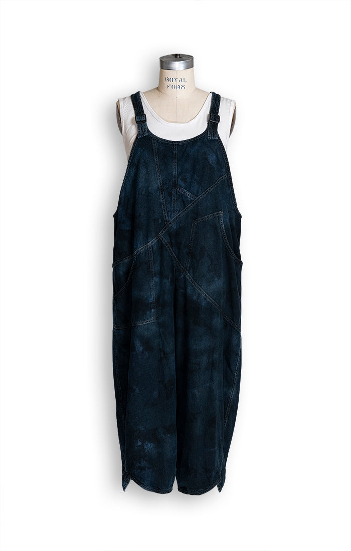 Cynthia Ashby's Turpin Overalls in Tarnished Denim