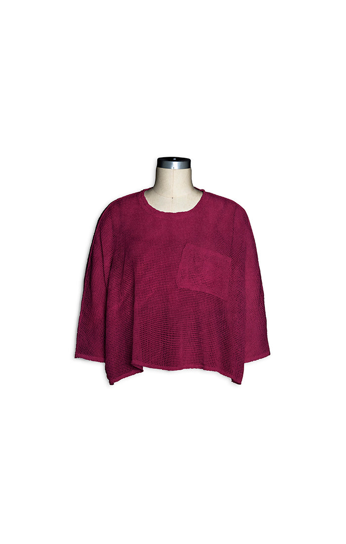 Cynthia Ashby's Net Rex Tee in Hibiscus