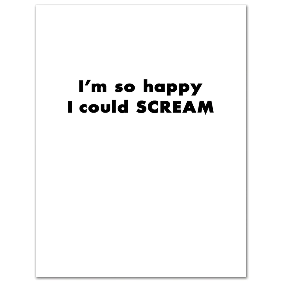 Scream Birthday Card