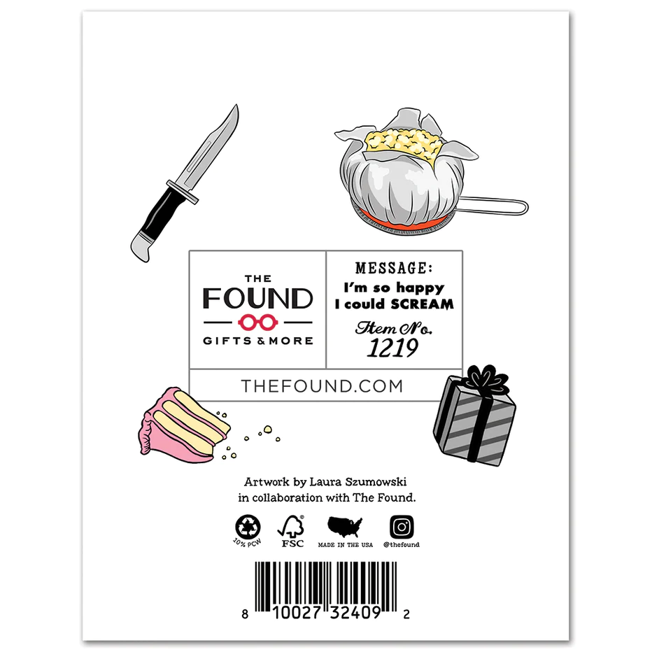 Scream Birthday Card