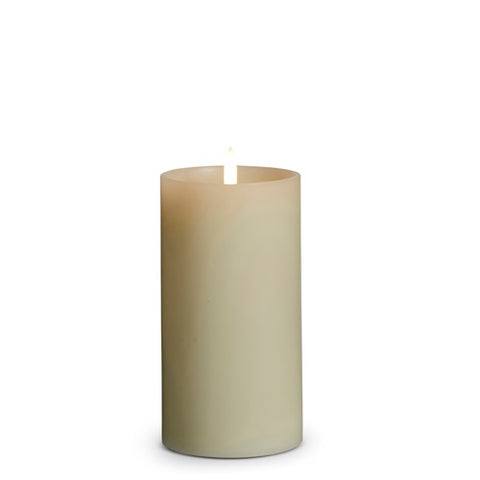 LED Uyuni Ivory Pillar Candle / 3" x 6"