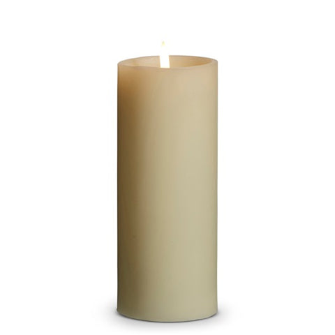 LED Uyuni Ivory Pillar Candle / 3" x 8"