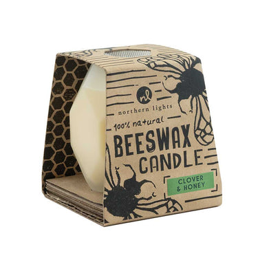 Bee Hive 7.5 Oz Beeswax Candle Clover Honey