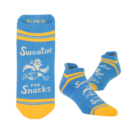 Blue Q Ankle Sneaker Socks Snacks
