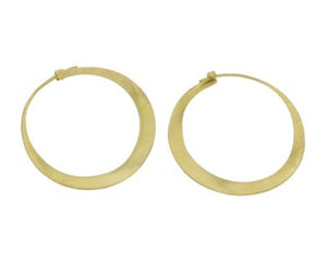Small Brass Hoop Earrings