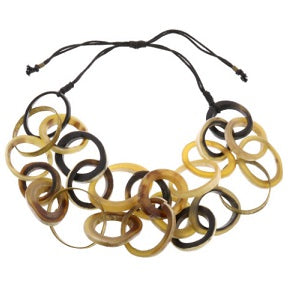 Teton Horn & Brass Necklace