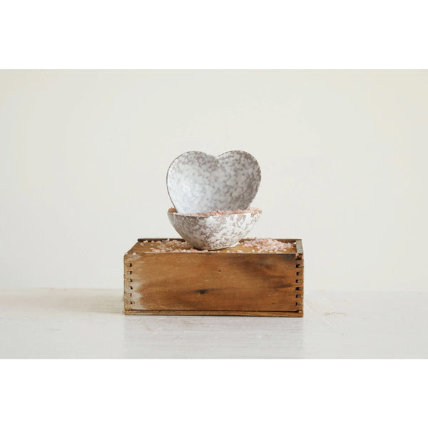 Heart Dish in Antique White