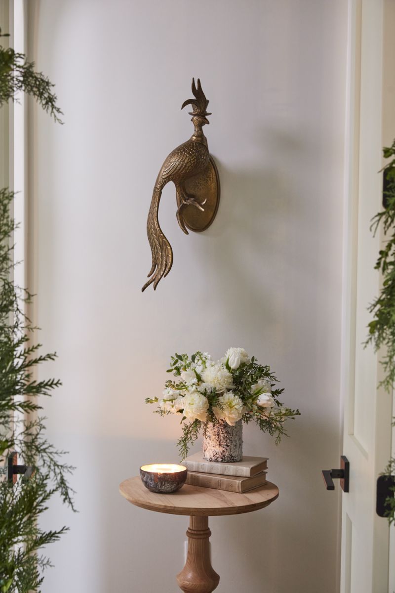 Emerson Pheasant Wall Mounted Brass Decor
