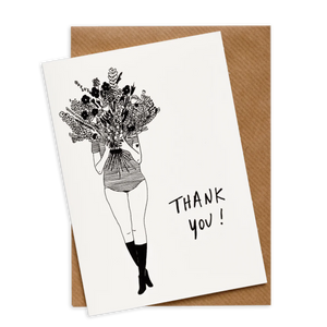 Card Thank You Flower Girl